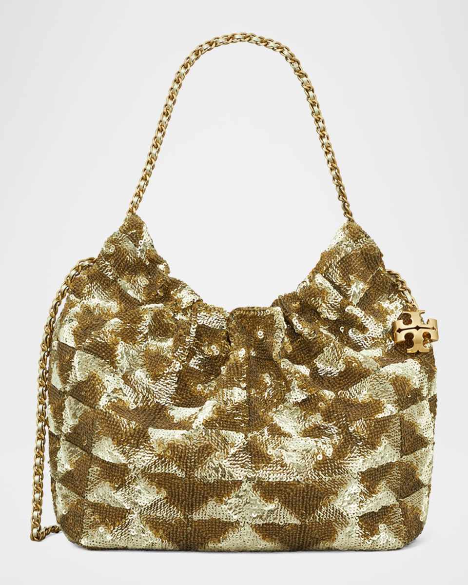 Fleming Mini Sequined Hobo Bag